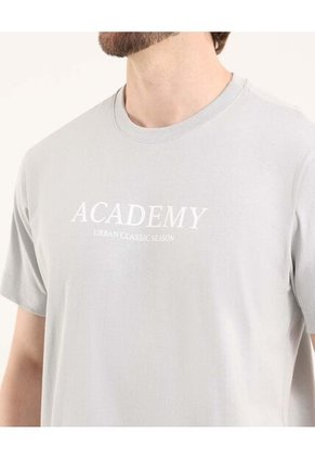 Camiseta Para Hombre Manga Corta Cuello Redondo Color Gris Marca Ostu #60091843