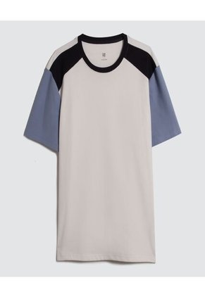 Camiseta Para Hombre Manga Corta Color Beige Marca Ostu #60091251