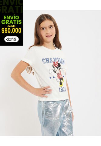 Camiseta Para Niña Minnie Champion  Infantil Niña #90090309 Ostu