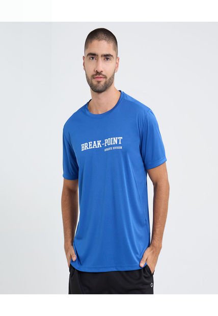 Camiseta Para Hombre Manga Corta Cuello Redondo Color Azul Marca Ostu #60091629