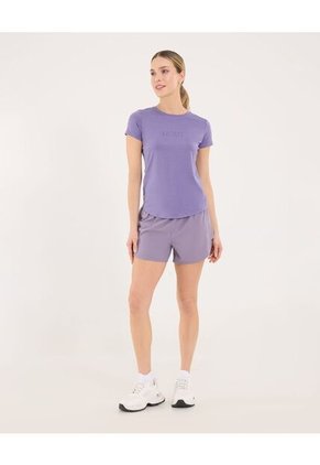 Camiseta Para Mujer Manga Corta Cuello Redondo Color Morado Marca Ostu #40092662