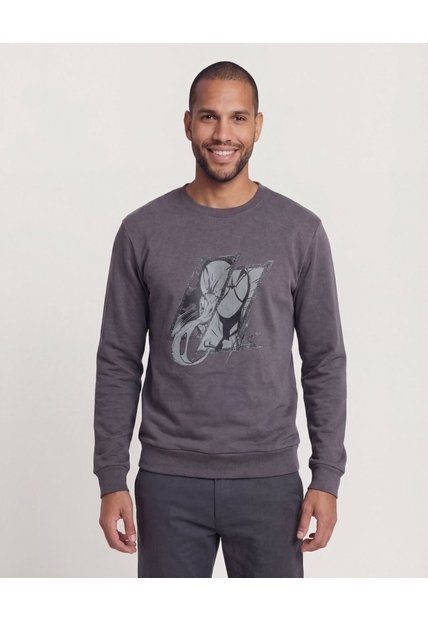 Buzo  Para Hombre Cuello Redondo Color Gris Marca Ostu #60060624