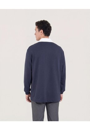Buzo  Para Hombre Cuello V Color Azul Marca Ostu #60060615