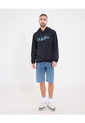 Buzo  Para Hombre Hoodie Color Negro Marca Ostu #60060589