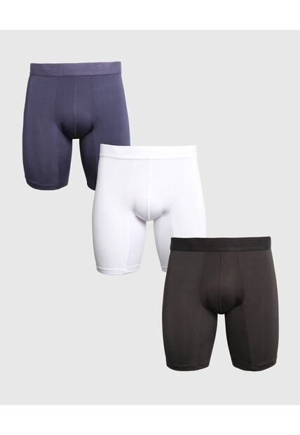 Pantaloncillo Para Hombre Boxer Filete Medio Microfibra Color Negro Marca Ostu #60000518