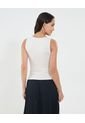 Camiseta Para Mujer Manga Sisa Cuello Redondo Color Crema Marca Ostu #40092513 de Ostu