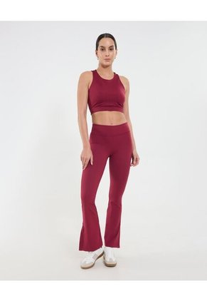 Leggins Para Mujer Flare Color Rojo Marca Ostu #40230610