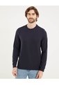 Buzo Para Hombre Cuello Redondo Color Azul  Marca Ostu #60060504 de Ostu