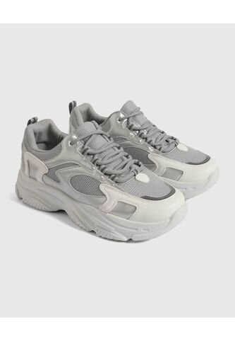 Tenis Para Mujer Casual Color Gris  Marca Ostu #40720139 Ostu