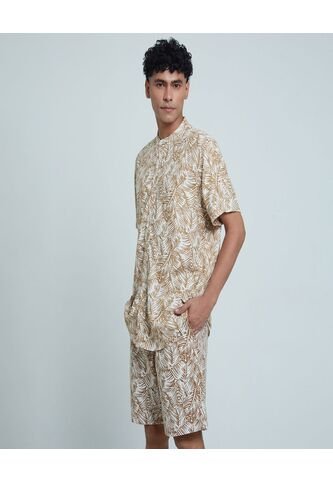 Bermuda Para Hombre  Color Café  Marca Ostu #60100327 Ostu