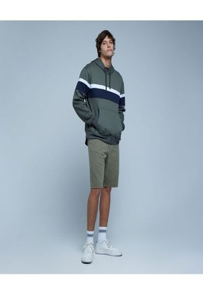 Buzo Para Hombre Hoodie Color Verde Marca Ostu #60060365