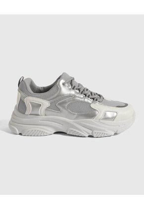 Tenis Para Mujer Casual Color Gris  Marca Ostu #40720139
