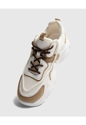 Tenis Para Mujer Chunky Color Blanco Marca Ostu #40720170