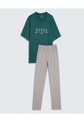 Pijama Para Hombre M/C P/L Color Gris  Marca Ostu #60040190