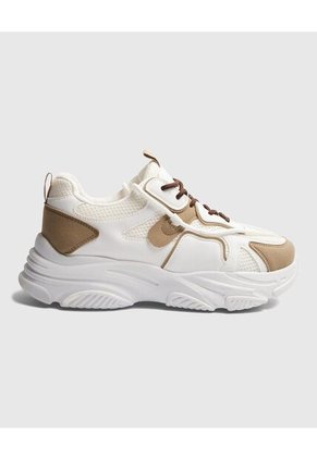 Tenis Para Mujer Chunky Color Blanco Marca Ostu #40720170