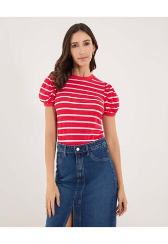 Camiseta Para Mujer Manga Corta Moda Color Rojo Marca Ostu #40092600 Ostu