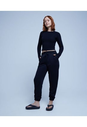 Camiseta Para Mujer Manga Larga Color Negro Marca Ostu #40091941