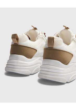 Tenis Para Mujer Chunky Color Blanco Marca Ostu #40720170