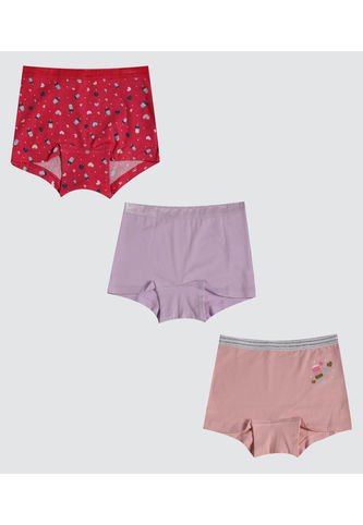 Boxer Para Niña  Color Pack X Marca Ostu #90180062 Ostu