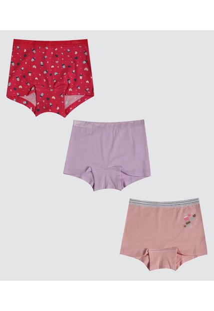 Boxer Para Niña  Color Pack X Marca Ostu #90180062