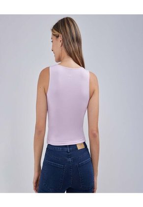 Top Para Mujer Cuello Redondo Color Rosado  Marca Ostu #40220352