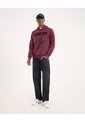 Buzo Para Hombre Hoodie Color Vino Marca Ostu #60060580 de Ostu