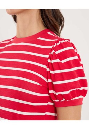 Camiseta Para Mujer Manga Corta Moda Color Rojo Marca Ostu #40092600