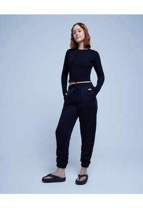 Camiseta Para Mujer Manga Larga Color Negro Marca Ostu #40091941