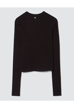 Camiseta Para Mujer Manga Larga Color Negro Marca Ostu #40091941