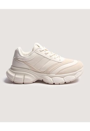 Tenis Para Mujer Casual Color Beige Marca Ostu #40720195
