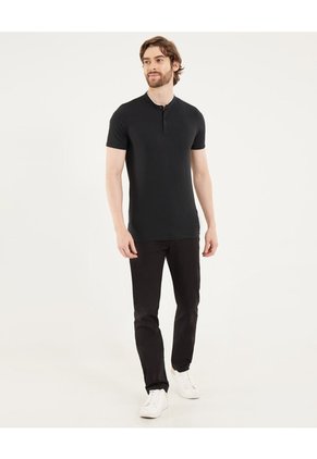 Pantalón Para Hombre Chino Color Negro Marca Ostu #60070458