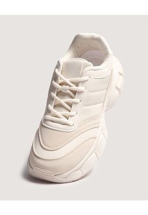 Tenis Para Mujer Casual Color Beige Marca Ostu #40720195
