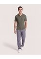 Polo Tricot Line Texture  Para Hombre Verde Ostu de Ostu