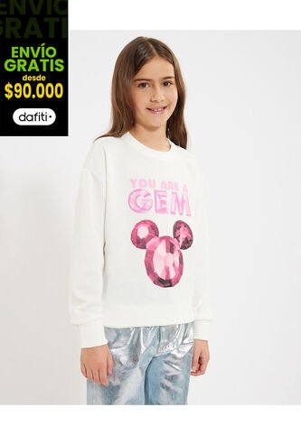 Buzo Mickey Gem  Para Infantil Niña #90060156 Ostu Ostu