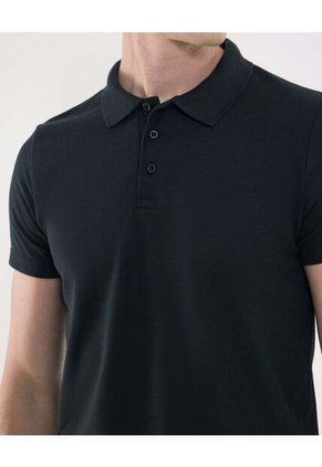 Polo Para Hombre Cuello Tejido Sin Bolsillo Color Negro Marca Ostu #60110580
