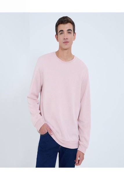 Buzo Para Hombre Cuello Redondo Color Rosa Marca Ostu #60060491