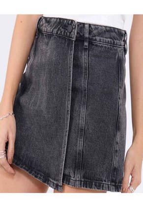 Falda Para Mujer Corto Color Negro Marca Ostu #40140165