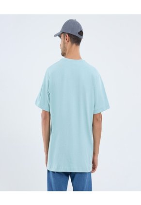 Camiseta Para Hombre Manga Corta Cuello Redondo Color Azul Marca Ostu #60091647