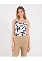 Top Para Mujer Hombro Ancho Color Negro Marca Ostu #40220457 de Ostu