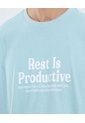 Camiseta Para Hombre Manga Corta Cuello Redondo Color Azul Marca Ostu #60091647 de Ostu