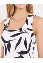 Top Para Mujer Hombro Ancho Color Negro Marca Ostu #40220457 de Ostu
