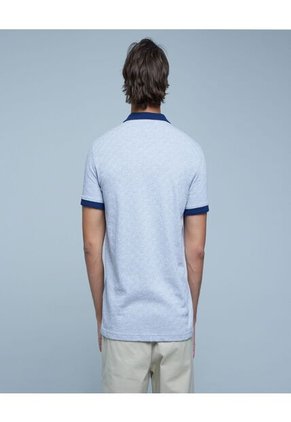 Polo Para Hombre Cuello Tejido Sin Bolsillo Color Gris Marca Ostu #60110658