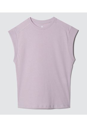 Camiseta Para Mujer Ostu Color Lila Material Algodón 100%