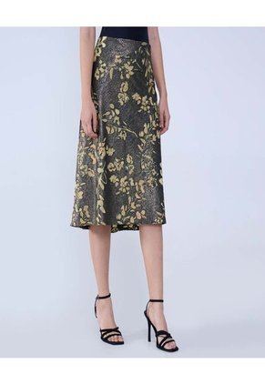 Falda Para Mujer Medio Color Verde Marca Ostu #40140154