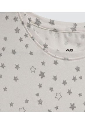 Camiseta Para Niña Manga Corta Color Crema Marca Ostu #90090226