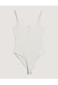Body  Para Mujer Manga Sisa Color Crema Marca Ostu #40200227 de Ostu