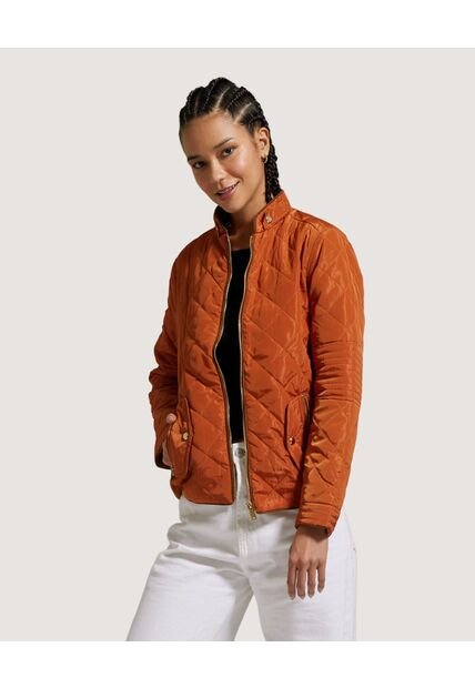 Chaqueta Para Mujer Acolchada Color Terracota Marca Ostu #40080151