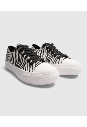 Tenis Para Mujer Canvas Color Blanco Marca Ostu #40720167