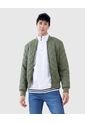 Chaqueta Para Hombre Bomber Color Verde  Marca Ostu #60080107 de Ostu