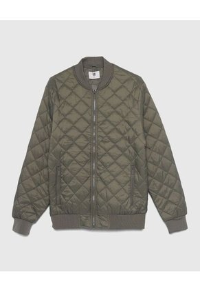 Chaqueta Para Hombre Bomber Color Verde Marca Ostu #60080107